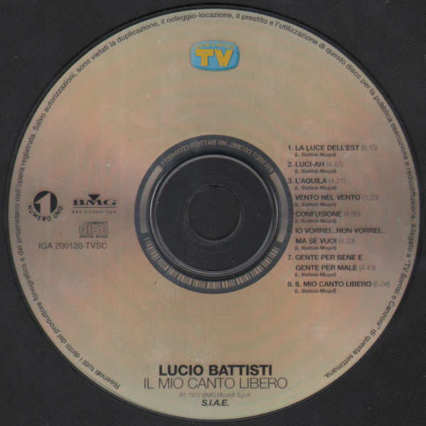 Lucio Battisti : Il Mio Canto Libero (CD, Album, RE)