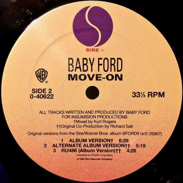 Baby Ford : Move-On (12", Maxi)