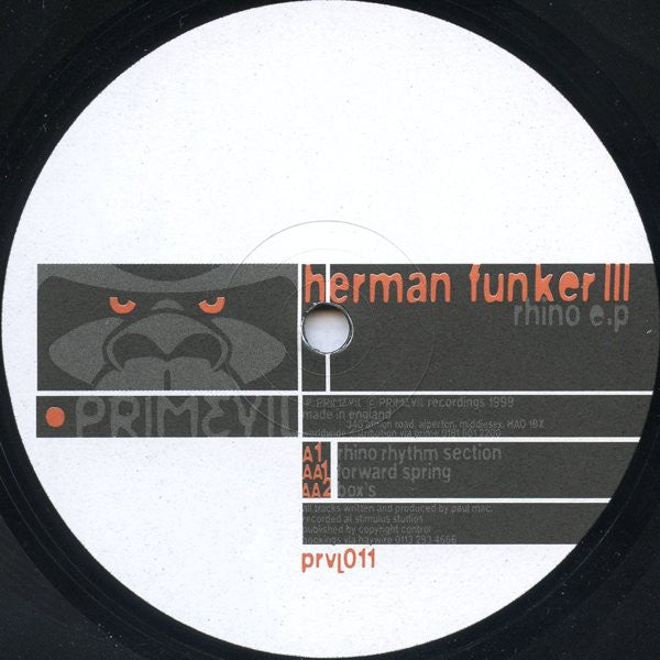 Herman Funker III : Rhino E.P (12", EP)