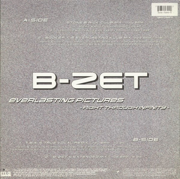 B-Zet With Darlesia Cearcy : Everlasting Pictures - Right Through Infinity (12")