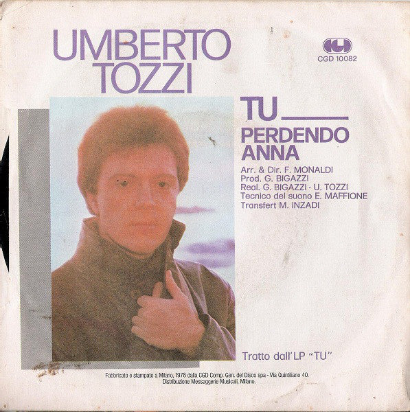 Umberto Tozzi : Tu (7", Single)