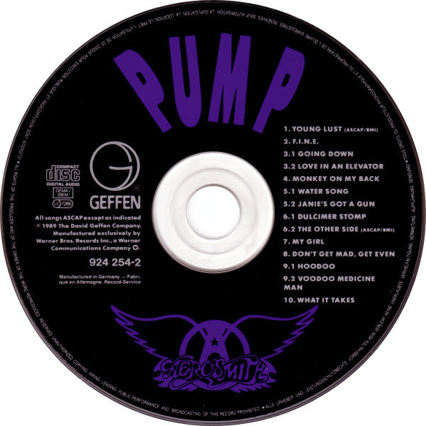 Aerosmith : Pump (CD, Album, RSA)
