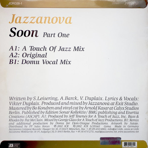 Jazzanova : Soon (Part One) (12", Single)