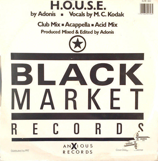 Adonis Featuring MC Kodak : H.O.U.S.E. (12")