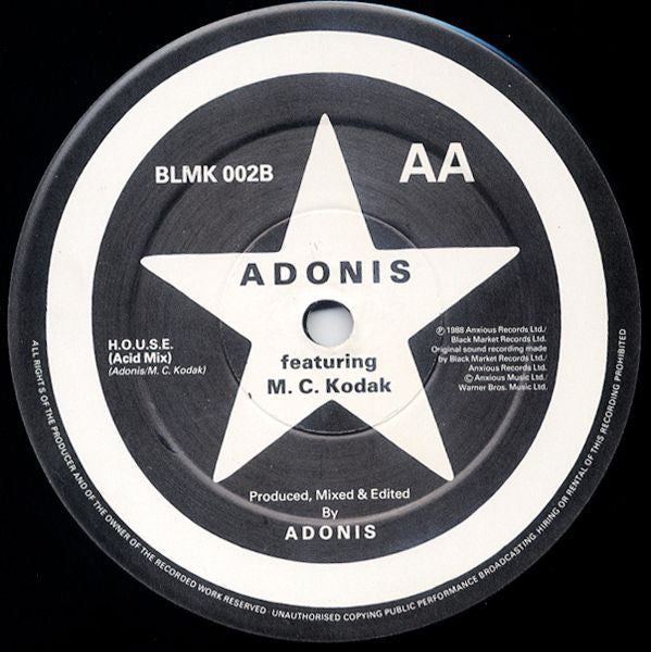 Adonis Featuring MC Kodak : H.O.U.S.E. (12")