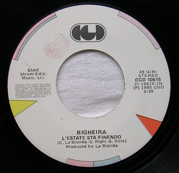 Righeira : L'Estate Sta Finendo (7", Single)