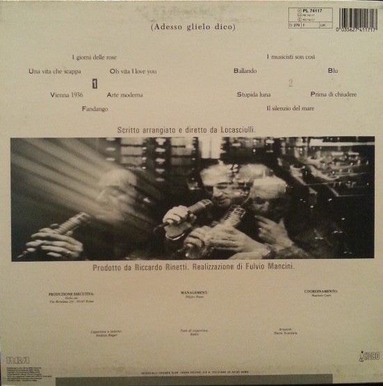 Mimmo Locasciulli : (Adesso Glielo Dico) (LP, Album)