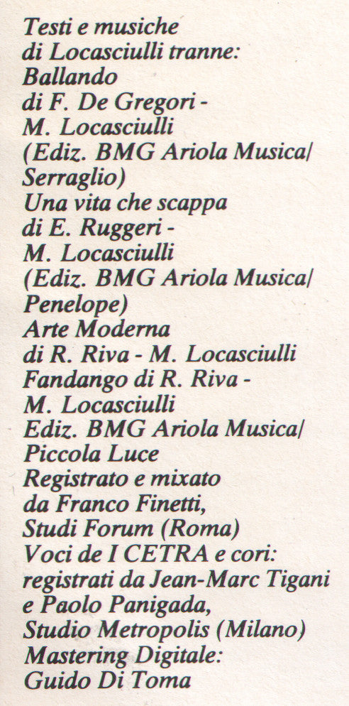Mimmo Locasciulli : (Adesso Glielo Dico) (LP, Album)