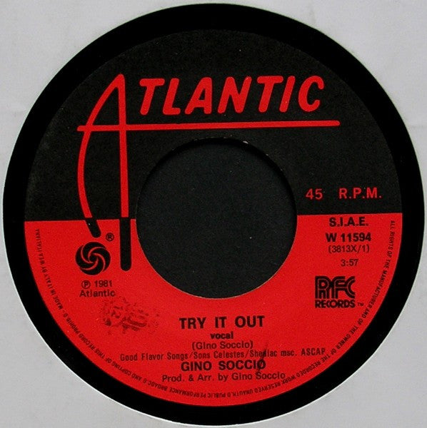 Gino Soccio : Try It Out (7", Single)