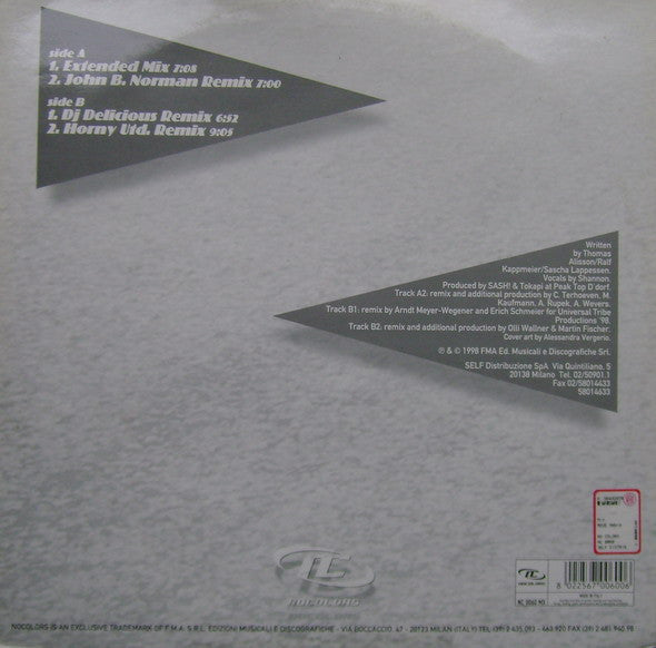 Sash! Feat. Shannon : Move Mania (12")