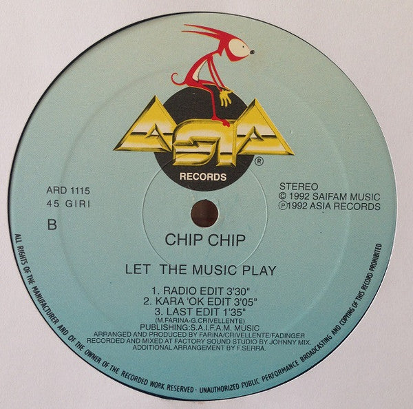 Chip Chip : Let The Music Play (12")