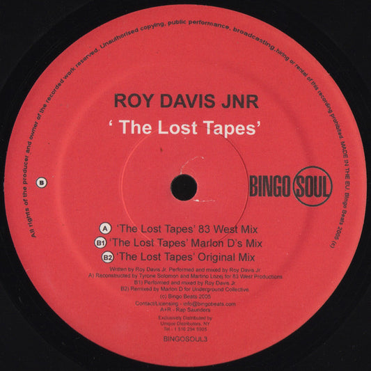 Roy Davis Jr. : The Lost Tapes (12")