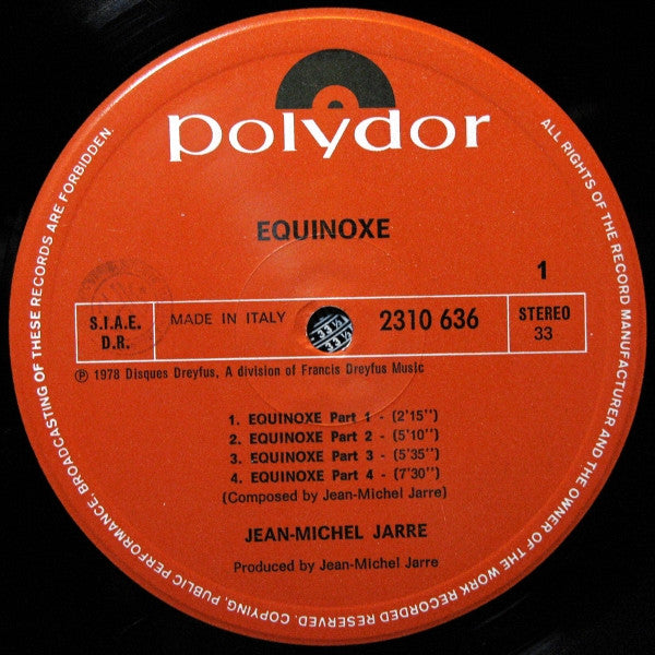 Jean-Michel Jarre : Equinoxe (LP, Album)