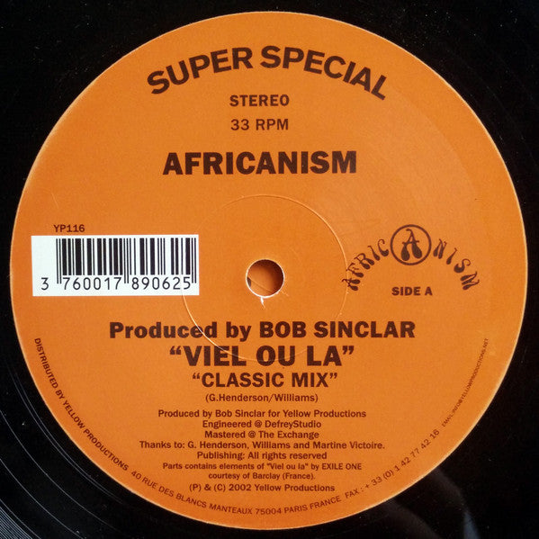 Africanism : Viel Ou La (2x12", Ora)