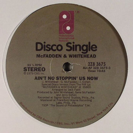 McFadden & Whitehead / Archie Bell And The Drells* : Ain't No Stoppin' Us Now / Strategy (12", RE)