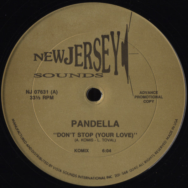 Pandella : Don't Stop (Your Love) (12", Promo)