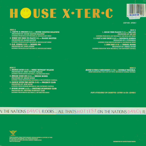 Various : House X-Ter-C (2xLP, Comp)