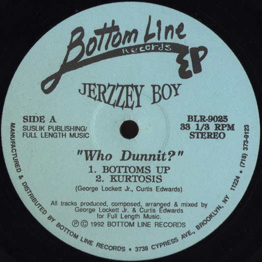 Jerzzey Boy : Who Dunnit? (12", EP)