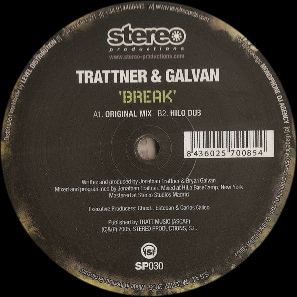 Trattner* & Galvan* : Break (12")