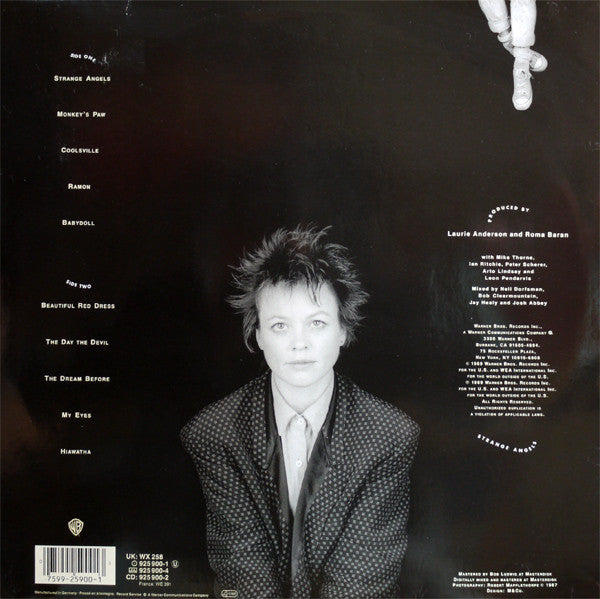 Laurie Anderson : Strange Angels (LP, Album)