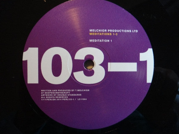 Melchior Productions Ltd* : Meditations 1-3 (12", EP)