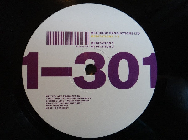 Melchior Productions Ltd* : Meditations 1-3 (12", EP)