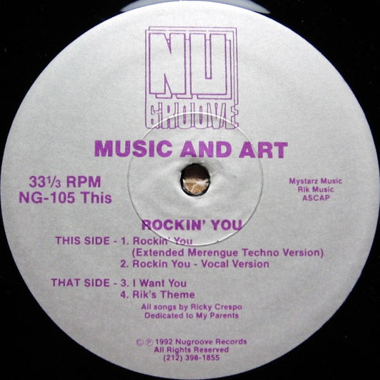 Music And Art : Rockin' You (12")