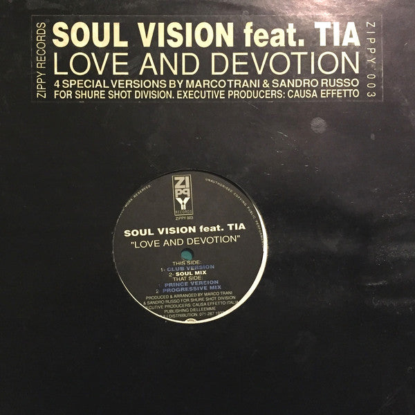 Soul Vision (2) Feat. Tia (12) : Love And Devotion (12")