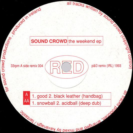 Sound Crowd : The Weekend EP (12", EP)