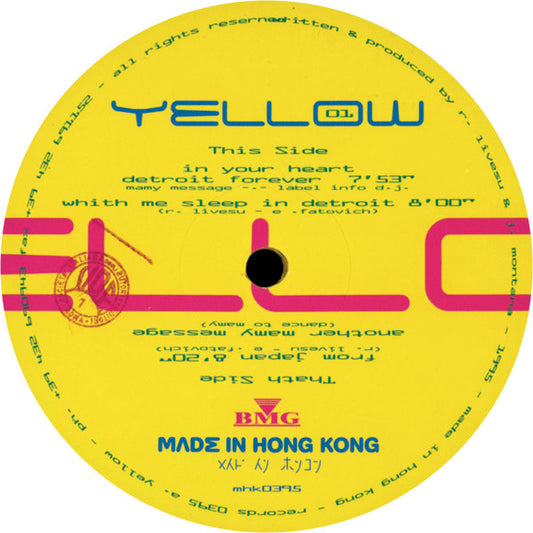 Robert Livesu & Joe Montana : Yellow 01 (12", Yel)