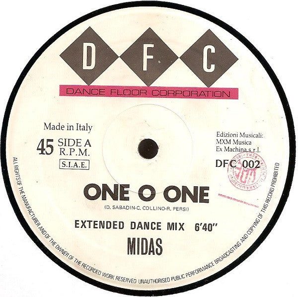 Midas (3) : One O One (12")