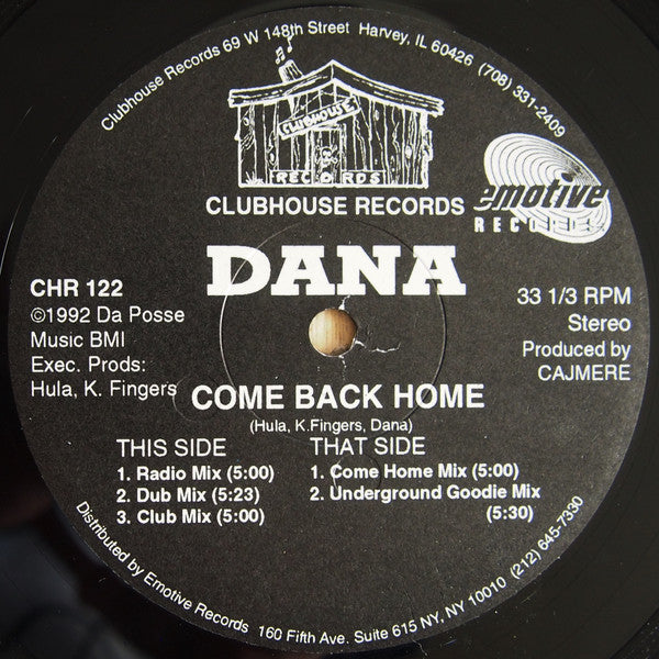 Dana Stovall : Come Back Home (12")