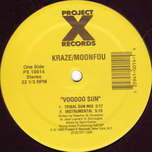 Kraze / Moonfou : Voodoo Sun (12")