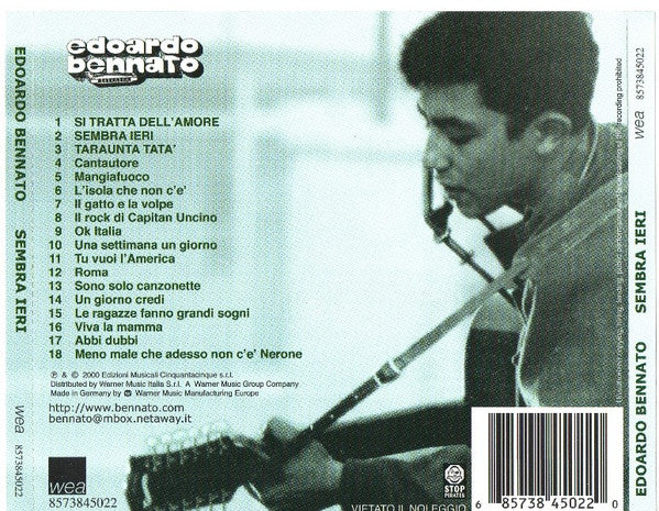 Edoardo Bennato : Sembra Ieri (CD, Album, Comp)