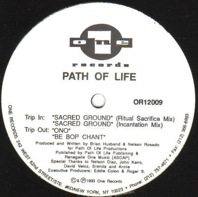 Path Of Life : Sacred Ground (12")