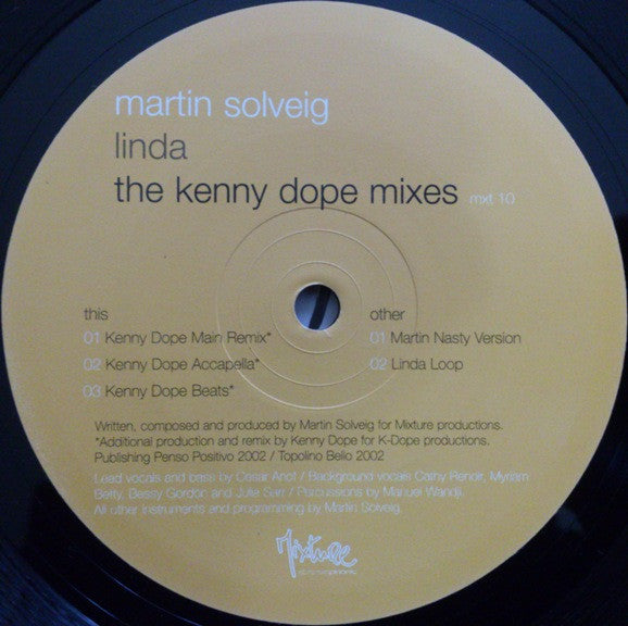 Martin Solveig : Linda (Kenny Dope Remixes) (12")
