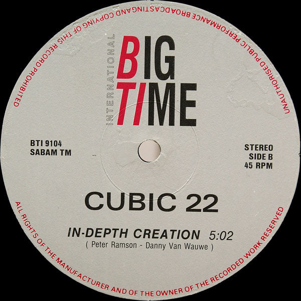 Cubic 22 : Night In Motion (12")