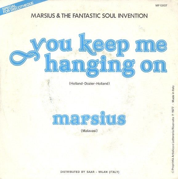 Marsius & The Fantastic Soul Invention : You Keep Me Hanging On (7")