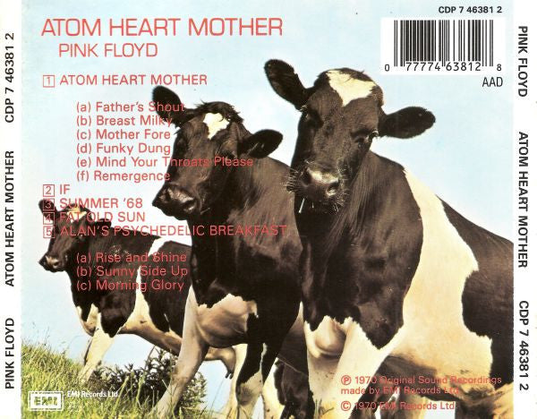 Pink Floyd : Atom Heart Mother (CD, Album, RE, RP)