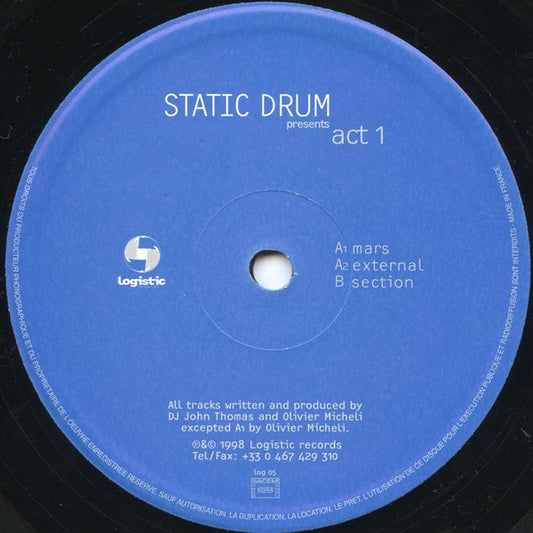 Static Drum : Act 1 (12")