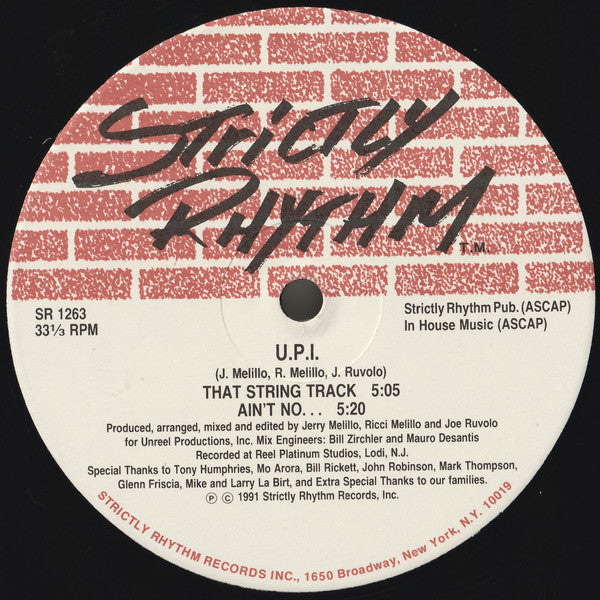 UPI : That String Track (12")