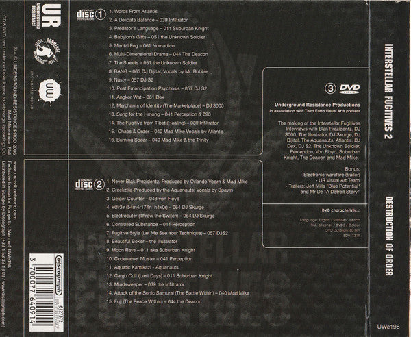 UR* : Interstellar Fugitives 2 - Destruction Of Order (2xCD, Comp, Dig + DVD)