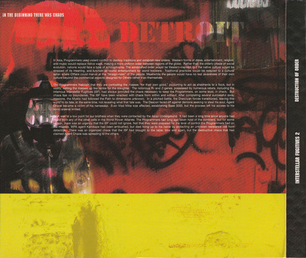 UR* : Interstellar Fugitives 2 - Destruction Of Order (2xCD, Comp, Dig + DVD)