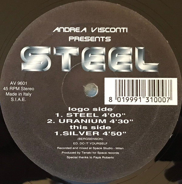 Andrea Visconti : Steel (12")