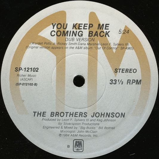 The Brothers Johnson* : You Keep Me Coming Back (12")