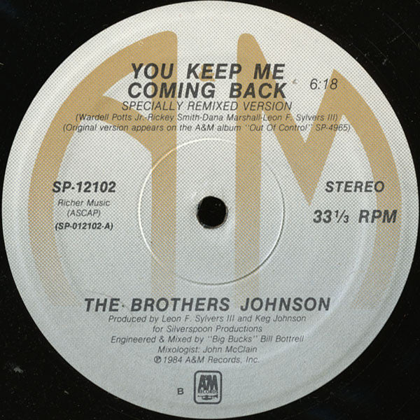 The Brothers Johnson* : You Keep Me Coming Back (12")