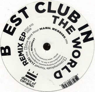 Aaron Hedges : Best Club In The World (Remix EP) (12", EP)