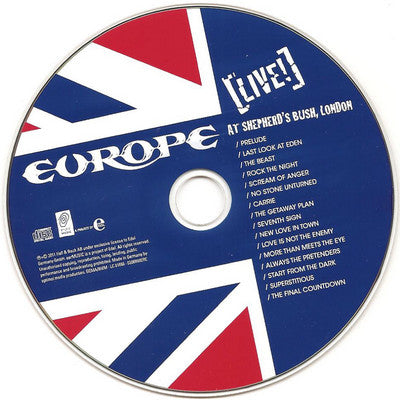 Europe (2) : [Live!] At Shepherd's Bush, London (CD, Album + DVD-V + Dig)