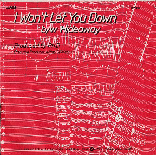 Ph.D. : I Won't Let You Down (7")