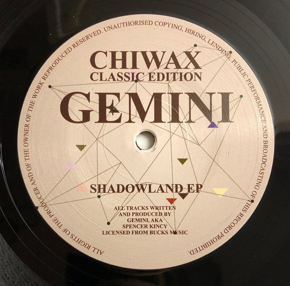 Gemini : Shadowland EP (12", EP, RE)